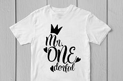 Mr Onederful - Birthday SVG EPS DXF PNG Cutting Files Product Image 2