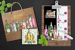 Alcoholic drinks cliparts Product Image 5