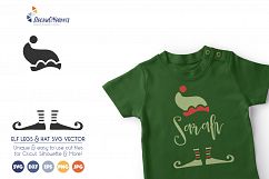 Elf Legs &amp; Hat - Cute Christmas SVG Cut Files Product Image 3