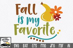 Fall is my Favorite SVG - Fall SVG Cut File - DXF EPS PNG Product Image 1