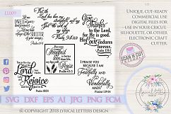 Psalm Scripture Bundle of 6 SVG DXF Cut Files LL009 Product Image 1
