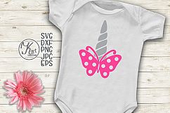 Unicorn face horn girl bundle svg dxf cutting files clipart Product Image 5
