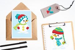 Merry Snowman graphics and illustrations Product Image 4