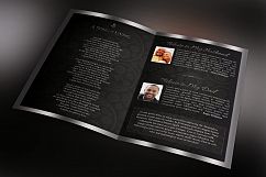 Black Dignity Funeral Program Template Product Image 4