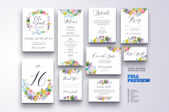 Floral Wedding Invitation Set Vol.3 Product Image 2