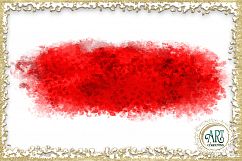 Scarlet Red Splotches Brush Strokes Clipart crimson Glitter  24 PNG - transparent background images Product Image 18