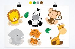 Baby Safari graphics and illustrations Product Image 2