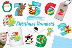 Christmas Numbers graphics and illustrations Product Image 1