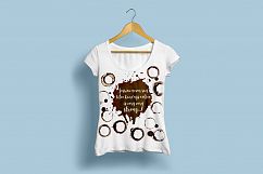 Watercolor Coffee Stains and Stalks Product Image 8