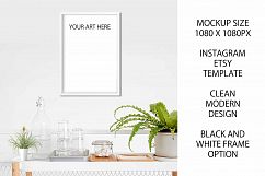 A4 Art Photography Frame Mockup for Etsy / Instagram Product Image 1