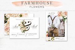 Farmhouse Watercolor Flowers &amp; Monograms Product Image 12