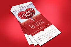 Tree Heart Valentines Party Ticket Template Product Image 3