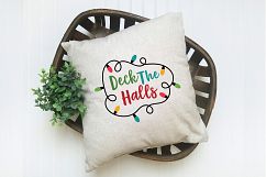 Deck the Halls - Christmas SVG Cut File - DXF PNG EPS JPG Product Image 6