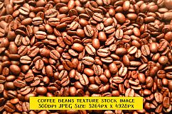 Fresh Brown Coffee Beans Texture Pattern Background Product Image 1
