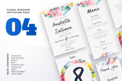 Floral Wedding Invitation Set Vol.4 Product Image 1