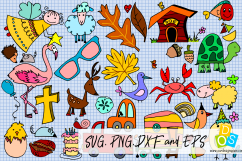 Huge Little People Doodle Bundle of 77 SVG, PNG, DXF Product Image 2