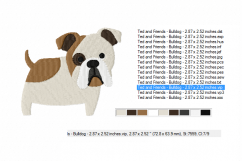 BULLDOG ~ Embroidery Designs ~ Machine Embroidery Design in 2 sizes - Instant Download ~ How Much is that Doggie in the Window! Product Image 3