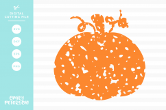 Distressed Pumpkin SVG DXF EPS PNG Product Image 1