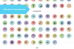 158 E-Commerce Filled Low Poly Icons Product Image 2