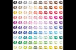 100 Watercolor Roses Clip Arts, Romantic Valentine Scrapbook Product Image 4