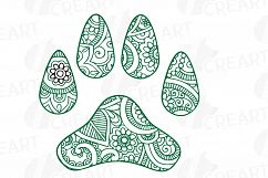 Dog footprint doodle clip art, hand drawn illustration of dog paw print. Vector design for T-shirt, greeting card or poster. png, svg files Product Image 9