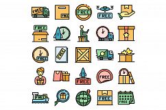 Free shipping icons vector flat Product Image 1