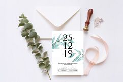 Green Leaves - Wedding Invitation Suite Ac.5 Product Image 3