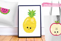 Kawaii Fruits  graphics and illustrations Product Image 5