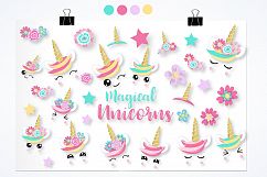 Unicorn faces graphics and illustrations Product Image 4