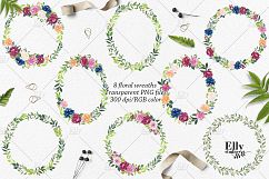 Watercolor flowers clip art - Grace Product Image 4