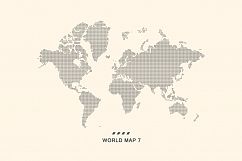 Set world maps. Dotted &amp; silhouette Product Image 8