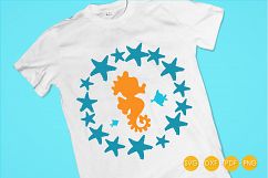 Sea Horse cutting files svg, dxf, pdf, eps included - cut files for cricut and silhouette - Cutting Files SG Product Image 4