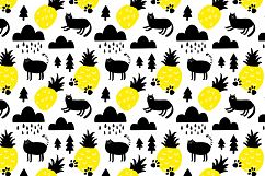 Black cat and pineapples Product Image 9