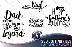 Father&#039;s Day quotes and sayings bundle, SVG, PNG, JPG, EPS, AI, DXF Product Image 1