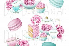 Afternoon tea clipart Product Image 3