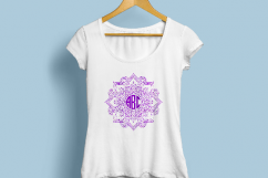 monogram mandala, monogram, monogram svg, mandala svg Product Image 4