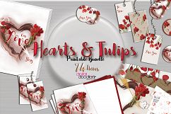 Hand Painted Hearts &amp; Tulips Bundle Product Image 5