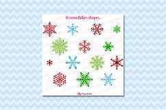 Christmas Snowflakes clipart Product Image 2