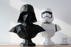Star Wars, Stormtrooper, Papercraft Stormtrooper Helmet, Paper Statue, Home Decor, 3D papercraft model, Rogue One, Last Jedi, lowpoly DIY Product Image 7