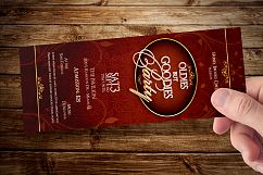 Vintage Party Ticket Template Product Image 9