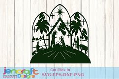 Nativity Scene SVG, Christmas, 3 kings Stable Jesus SVG Product Image 1