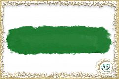 Green Shamrocks Clover Glitter Brush Strokes 24 PNG clipart Splashes  Product Image 3