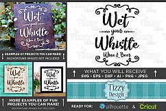 Wet Your Whistle Wine and Beer Wedding Sign SVG File - 5502 Product Image 1