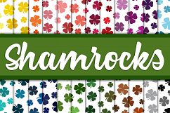 Shamrock Digital Paper - St Patrick&#039;s Day Backgrounds Product Image 1