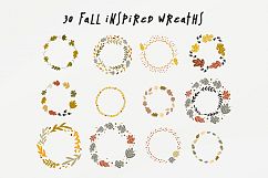30 Fall Wreaths Vector Pack Product Image 3