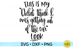 MY &quot;DIDN&#039;T THINK I WAS GETTING OUT OF THE CAR&quot; LOOK SVG Product Image 2