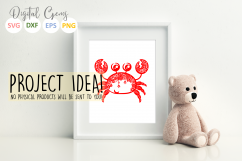 Crab paper cut SVG / DXF / EPS files Product Image 2