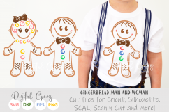 Gingerbread People SVG / PNG / EPS / DXF files Product Image 1