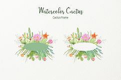 Watercolor clipart cactus for instant download  Product Image 5