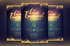 Emmanuel Christmas Cantata Flyer Template Product Image 1
